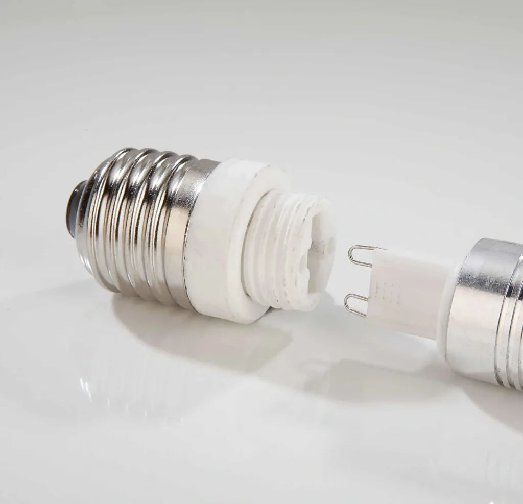 Adapter E27 auf GU10 Sockel, 3 Stück