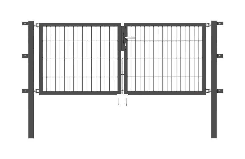 Doppeltor Flexo mit Zubehör, anthrazit, Breite 200 cm, Höhe 80 cm, PF: 60x60 cm