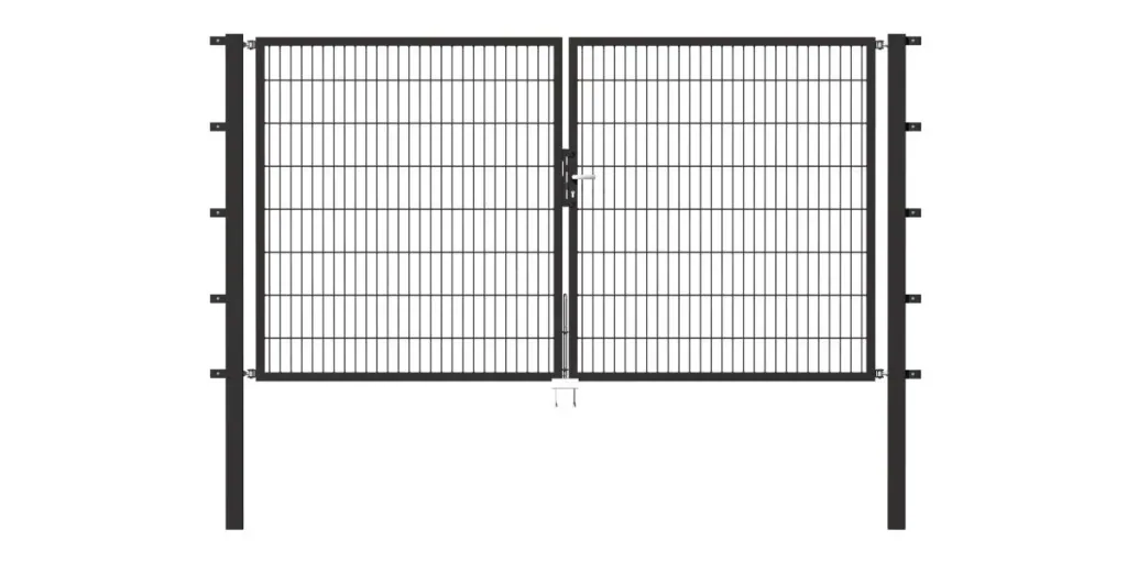 Doppeltor Flexo mit Zubehör, anthrazit, Breite 200 cm, Höhe 80 cm, PF: 60x60 cm
