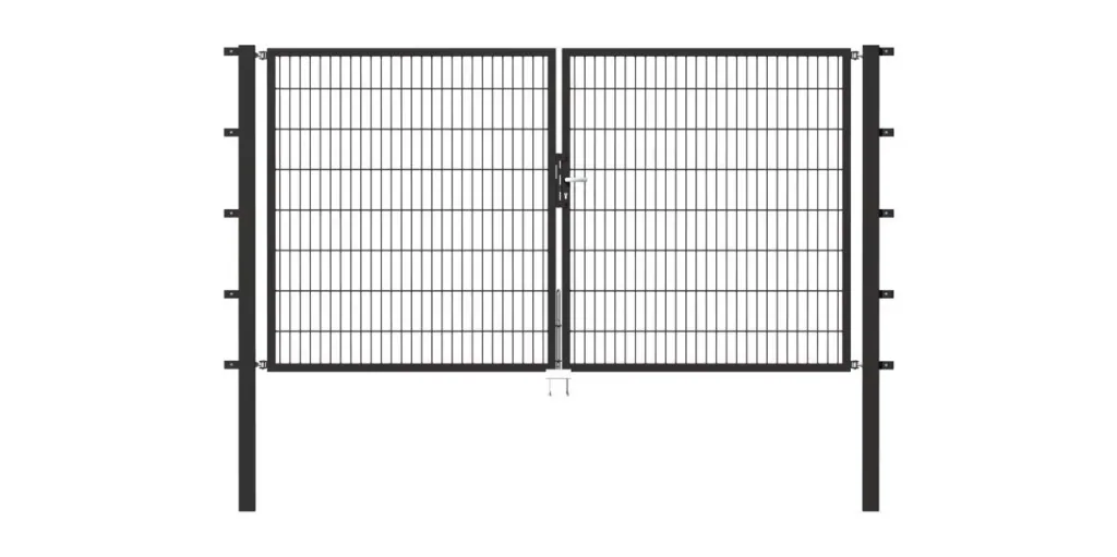 Doppeltor Flexo mit Zubehör, anthrazit, Breite 200 cm, Höhe 100 cm, PF: 60x60 cm