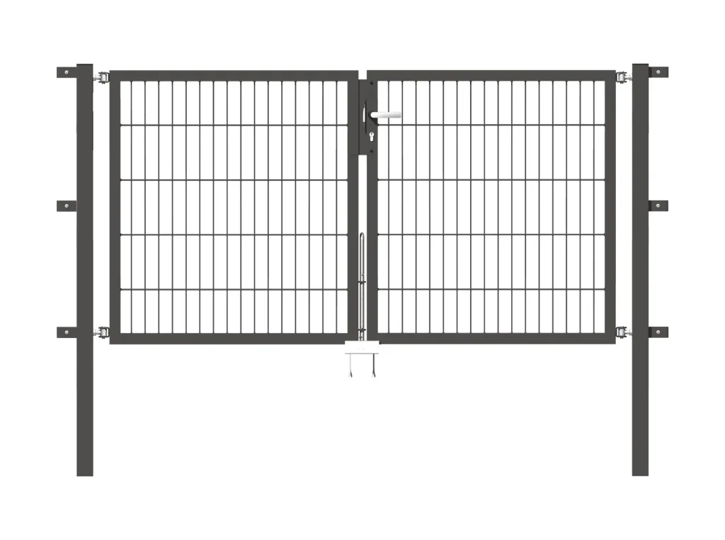 Doppeltor Flexo mit Zubehör, anthrazit, Breite 200 cm, Höhe 100 cm, PF: 60x60 cm