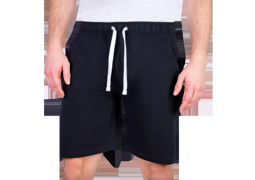 Shorts aus Baumwolljersey, Farbe schwarz, Gr.3XL