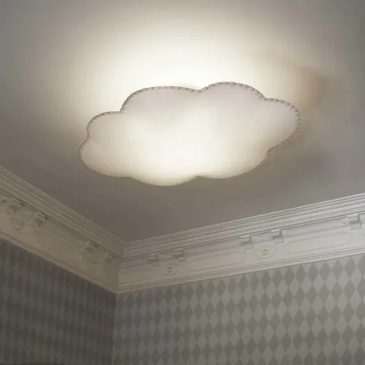 Buokids Deckenlampe Nube gross, Farbe der Naht: blau
