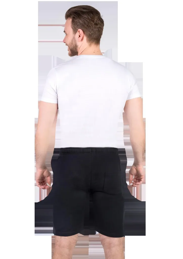 Shorts aus Baumwolljersey, Farbe schwarz, Gr.XL