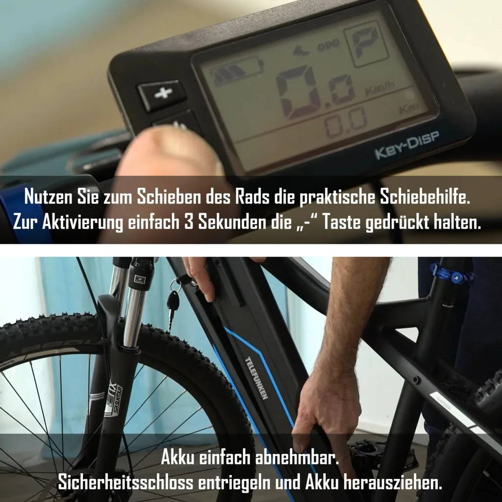 Unisex Alu MTB E-Bike, 29 Zoll, 8-Gang Kettenschaltung, blau, Aufsteiger M925 Hardtail