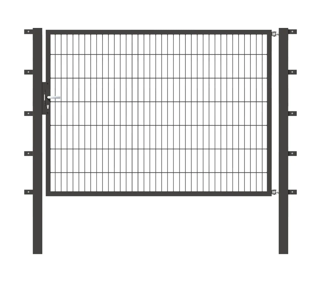 Einzeltor Flexo mit Zubehör, anthrazit/ Breite 200 cm, Höhe 140 cm