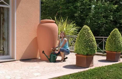 Regen-Amphore, Regentonne "CLASSIC line", Terrakotta, 500 Liter