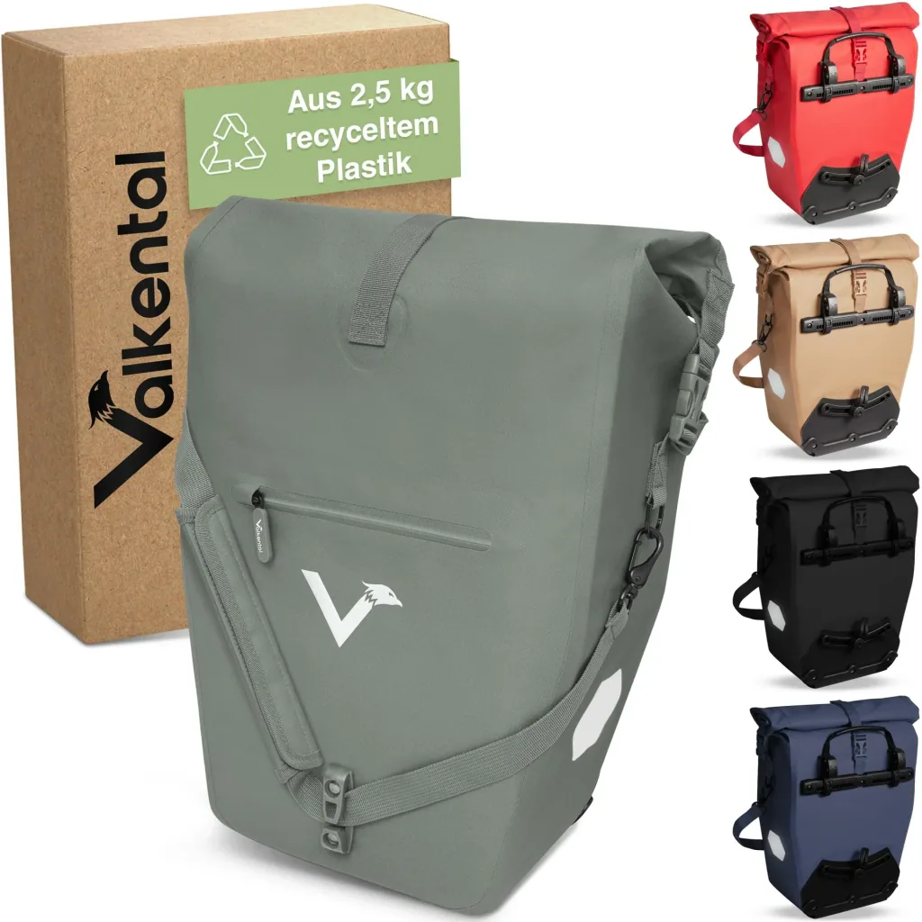 ValkOcean Gepäckträgertasche, Grün