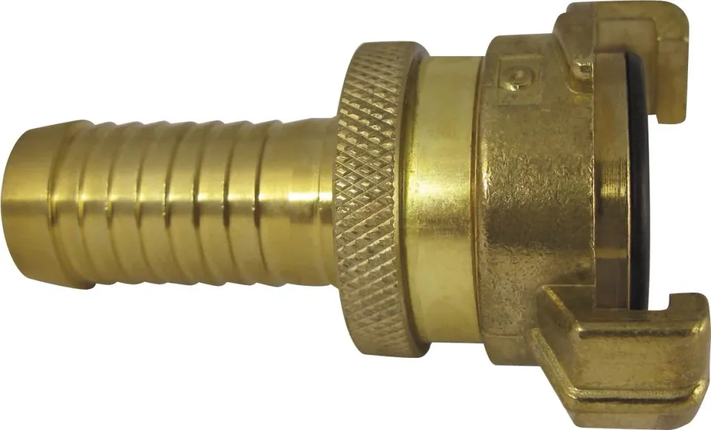 Schnellkupplung aus Messing, mit Kontermutter, Tülle 3/4", Nockenweite 40 mm