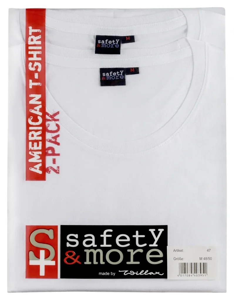 Shirt im Doppelpack, weiss, Gr. M