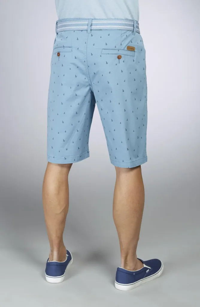 Shorts mit Druck, Farbe aqua, Gr.M