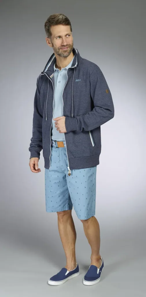 Shorts mit Druck, Farbe aqua, Gr.M