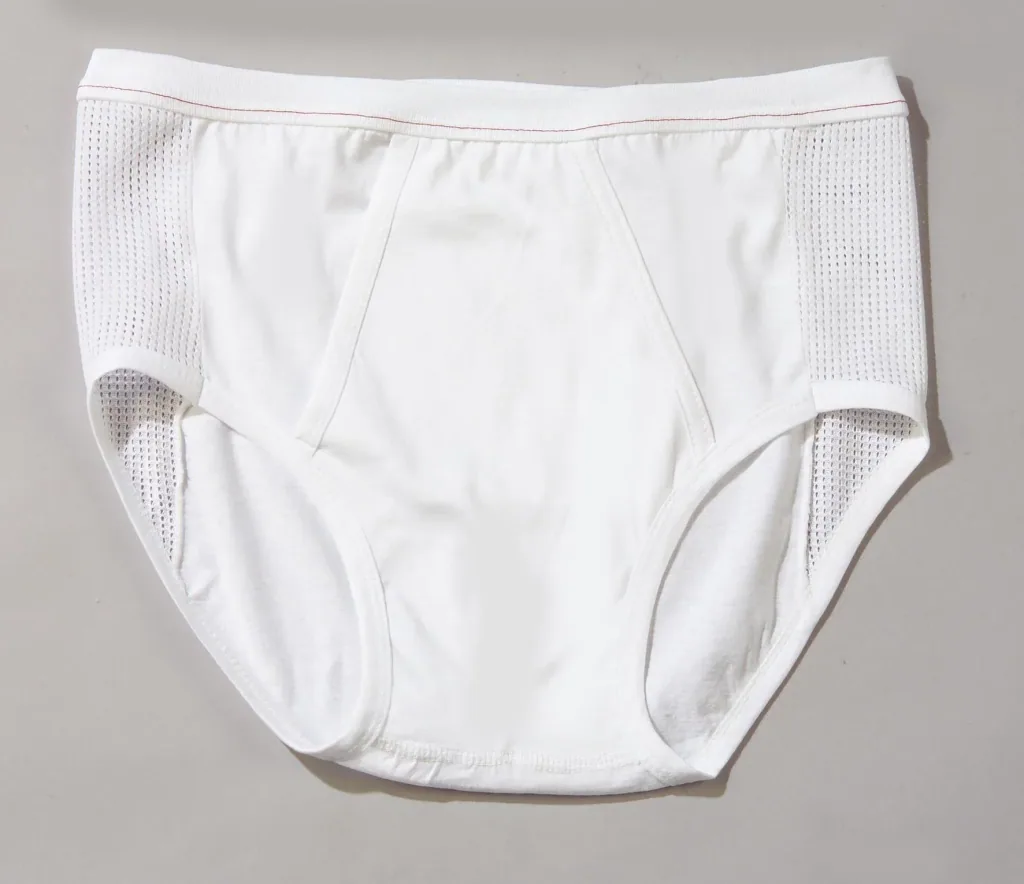Herren Slip mit Netzzonen, weiß, Gr. 10