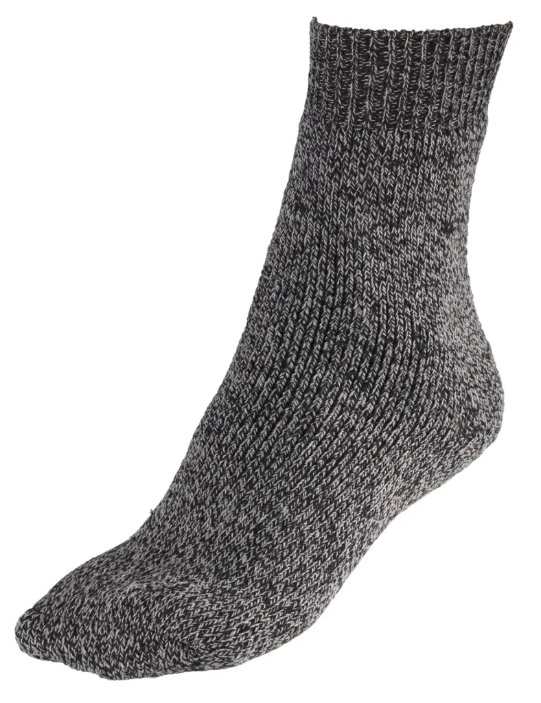 Outdoor Socken im 3er Pack, schwarz meliert, Größe 39/42