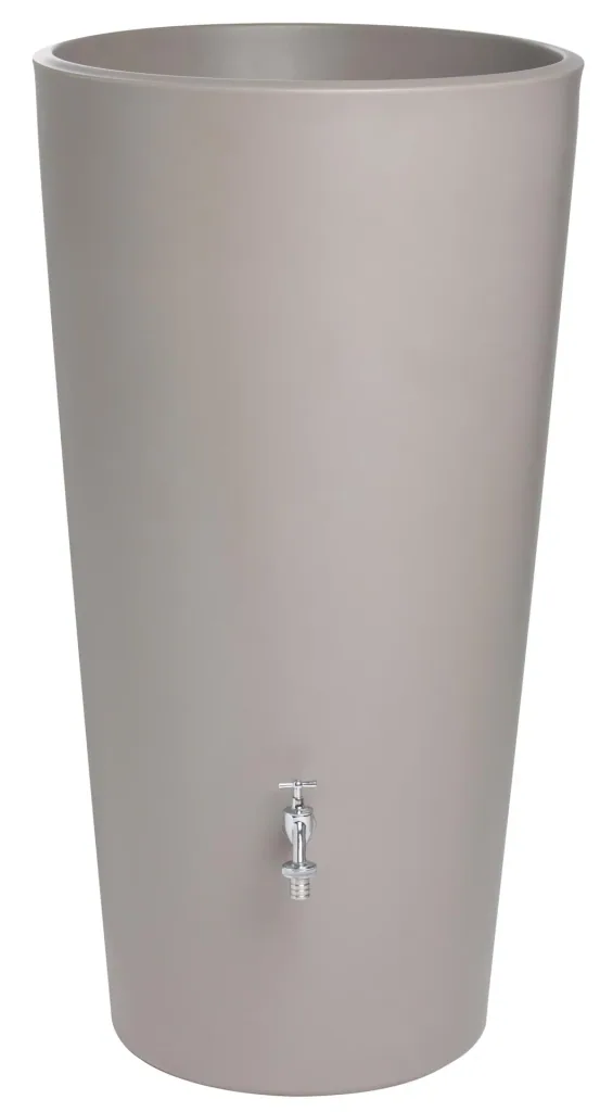 Regenspeicher "Rainbowl Flower" 150 L taupe