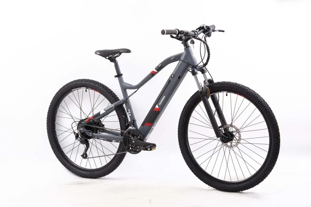 Unisex Alu MTB E-Bike, 27,5 Zoll, 27-Gang Kettenschaltung, grau, Aufsteiger M923 Hardtail