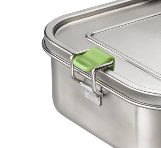 Hochwertige langlebige Edelstahl Lunchbox/Brotdose 1,4L inklusive Trennwand / auslaufsichere Frischhaltedose / Bento Box