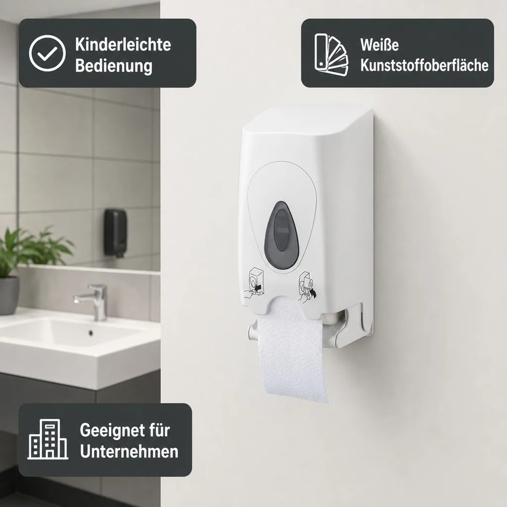 Toilettenpapierhalter, Klopapierhalter, Toilettenpapierspender - PQDuo, für 2 Rollen, Kunststoff