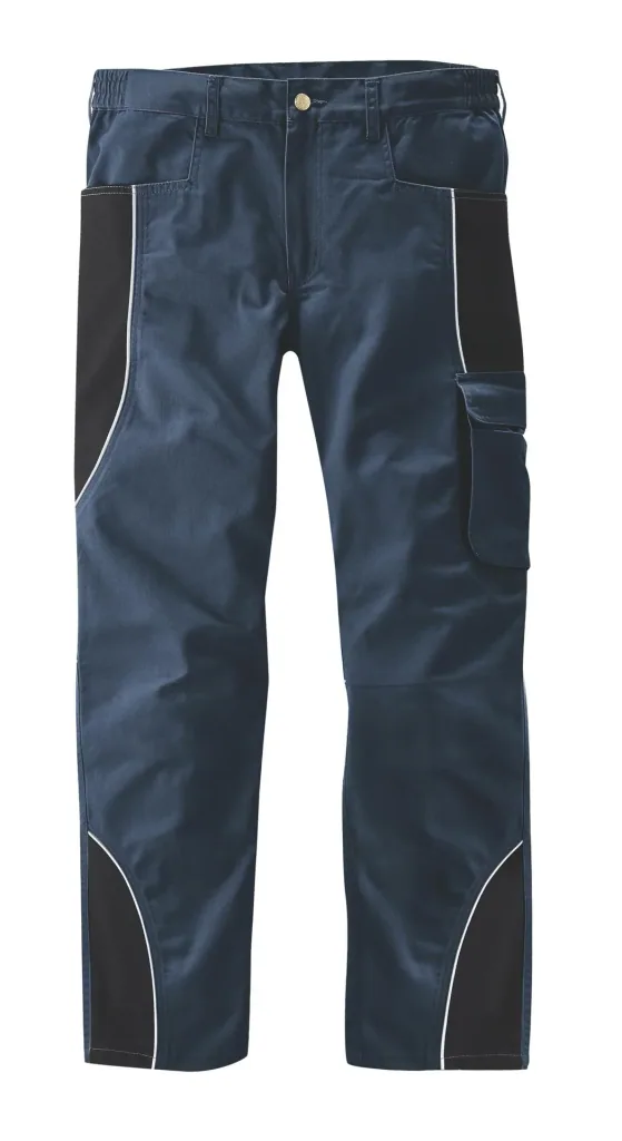 Bundhose mit Reflektorpaspel, Farbe marine/schwarz, Gr.60