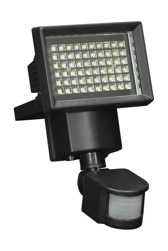 Solar Wandleuchte in schwarz mit separatem Solarpanel