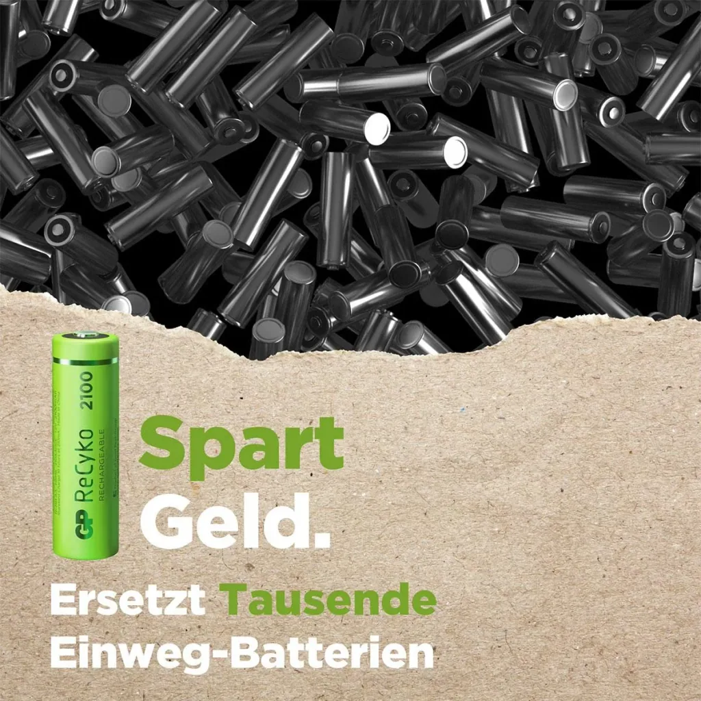 ReCyko Mignon (AA) NiMH Akkus mit 2100 mAh, 1,2V - 8 Stück