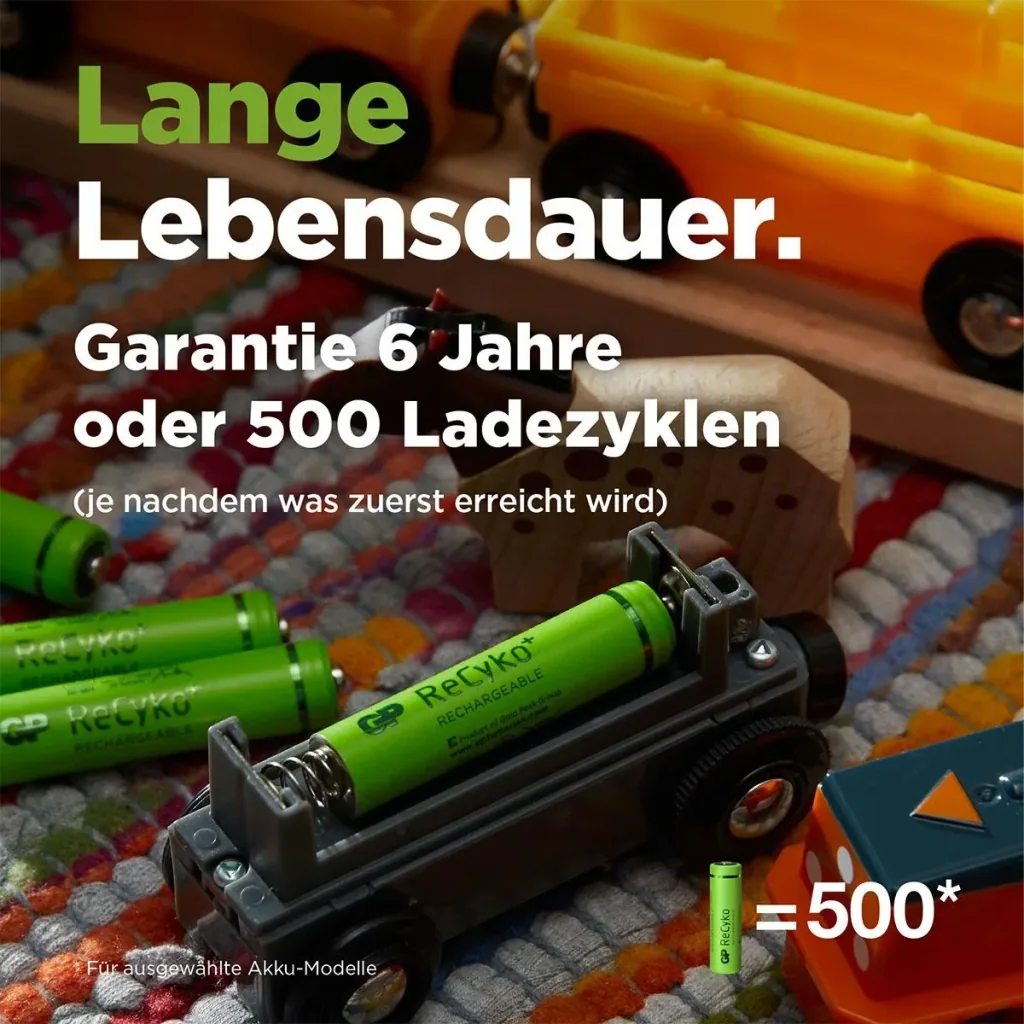ReCyko Mignon (AA) NiMH Akkus mit 2100 mAh, 1,2V - 8 Stück