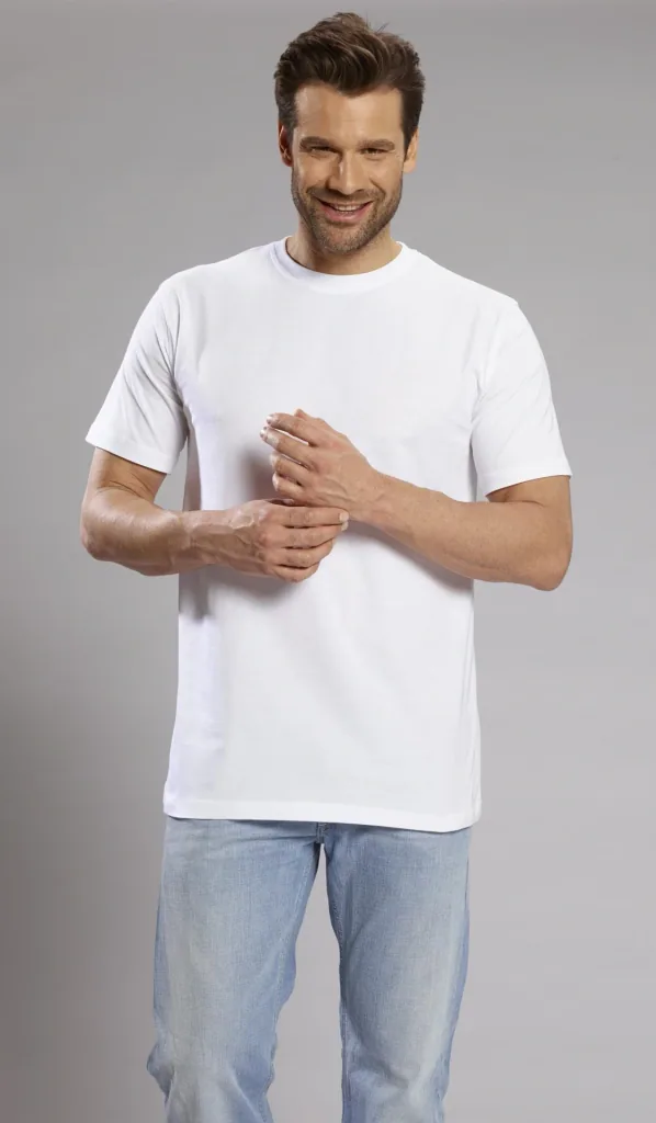 Big Size T-Shirt, weiß Gr.2XL