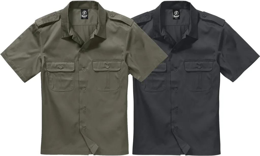 US Hemd, Halbarm, Farbe oliv, Gr.M