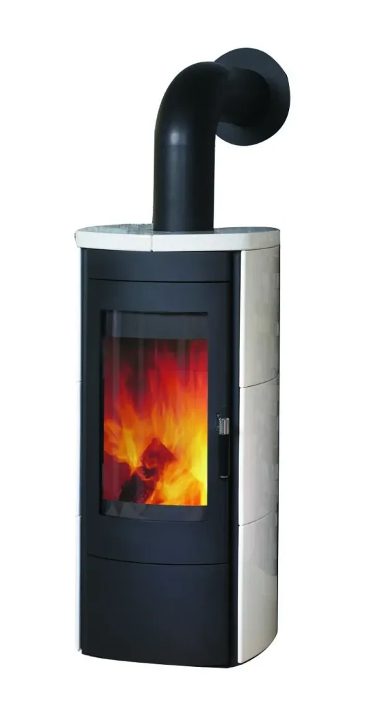 Kaminofen Tiamo EX creme-weiss, Dauerbrand, 3in1-Komfortregelung, Externe Zuluft