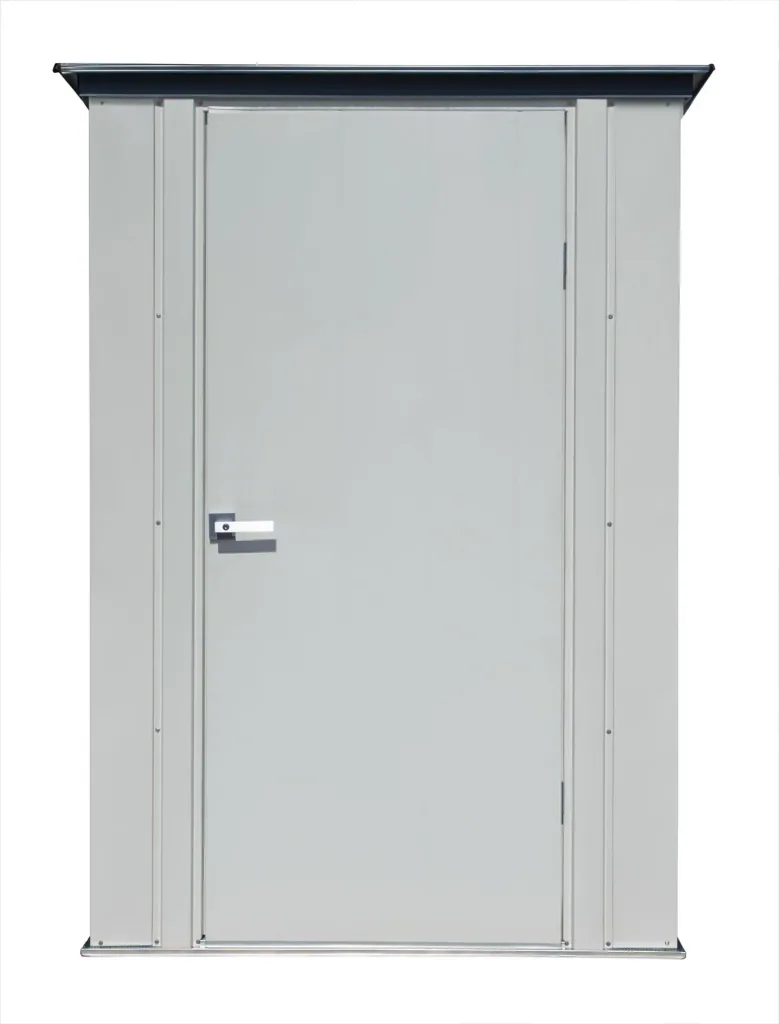 Geräteschrank 4x3 lichtgrau/anthrazit 1,39 x 1 x 1,89 m 
