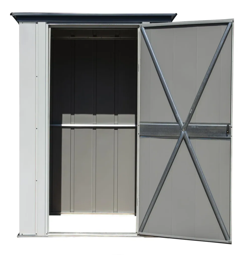 Geräteschrank 4x3 lichtgrau/anthrazit 1,39 x 1 x 1,89 m 