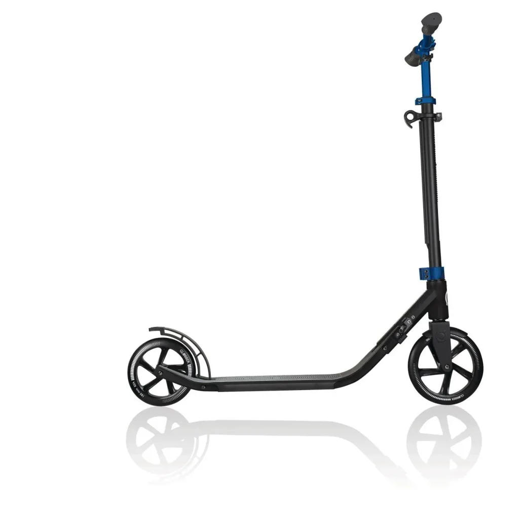 ONE NL 205-180 DUO Tretroller, 205/180 mm, ABEC 7, höhenverstellbar, Klappmechanismus, dunkelblau