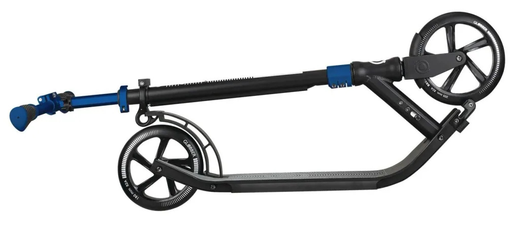 ONE NL 205-180 DUO Tretroller, 205/180 mm, ABEC 7, höhenverstellbar, Klappmechanismus, dunkelblau