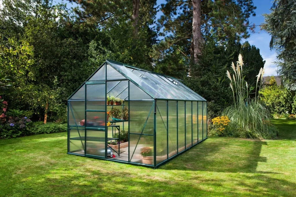 Gewächshaus Merkur 11500 HKP 4 mm, Farbe smaragd