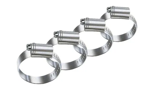 Schlauchschellen-Set 4-teilig, verzinkt 40-60 mm