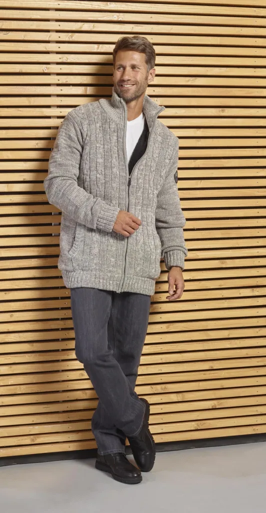 Komfortjeans im 5-Pocket Style, Farbe grau, Gr.48