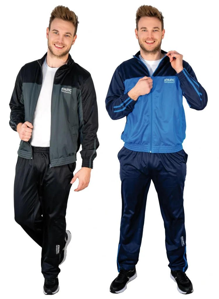 Trainingsanzug, Farbe schwarz/grau, Gr.L
