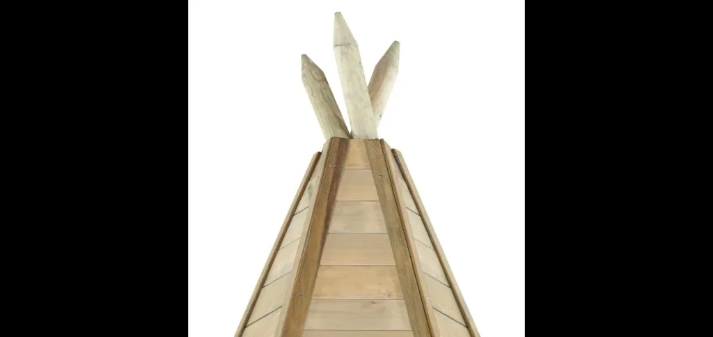 Holz Tipi Hideaway 330, Outdoor-Tipi für Kinder aus Holz, Spielzelt, 3,30 m hoch, natur