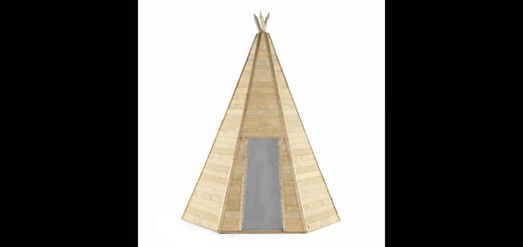 Holz Tipi Hideaway 330, Outdoor-Tipi für Kinder aus Holz, Spielzelt, 3,30 m hoch, natur