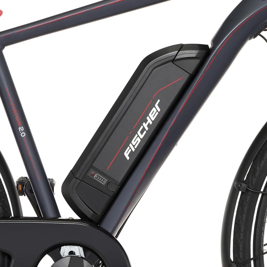 Herren E-Bike Trekking, 28 Zoll, Rahmengröße 50 cm, 8-Gang Kettenschaltung, anthrazit matt, VIATOR 2.0