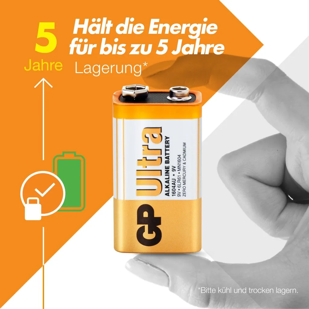ULTRA 9V Block Alkaline Batterie - 1 Stück