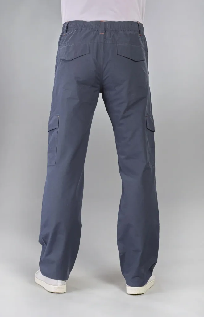 Trekkinghose mit Gummizug, Farbe blau/grau, Gr.54