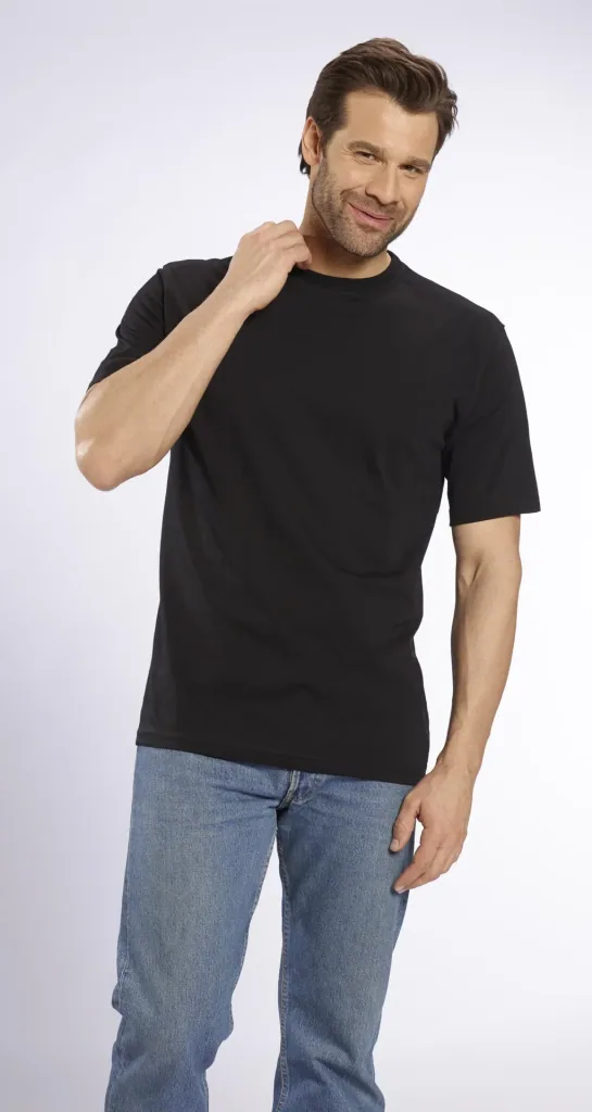 Big Size T-Shirt, schwarz Gr.4XL