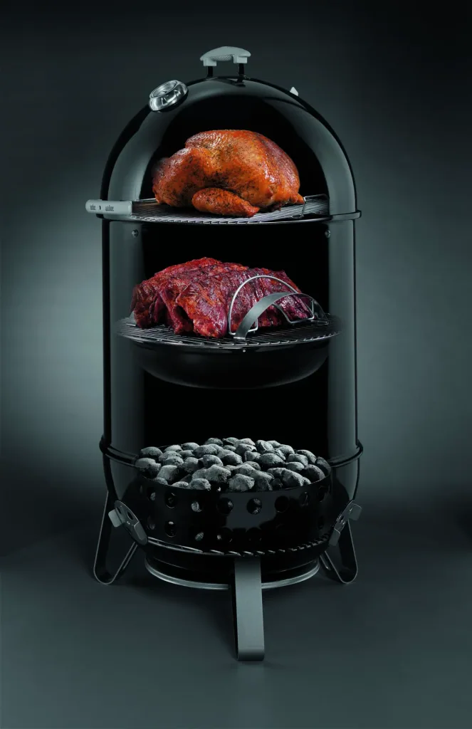 Holzkohlegrill Smokey Mountain Cooker, 47 cm, Black