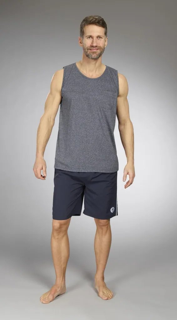 Tank Top, Farbe marine/melange, Gr.M