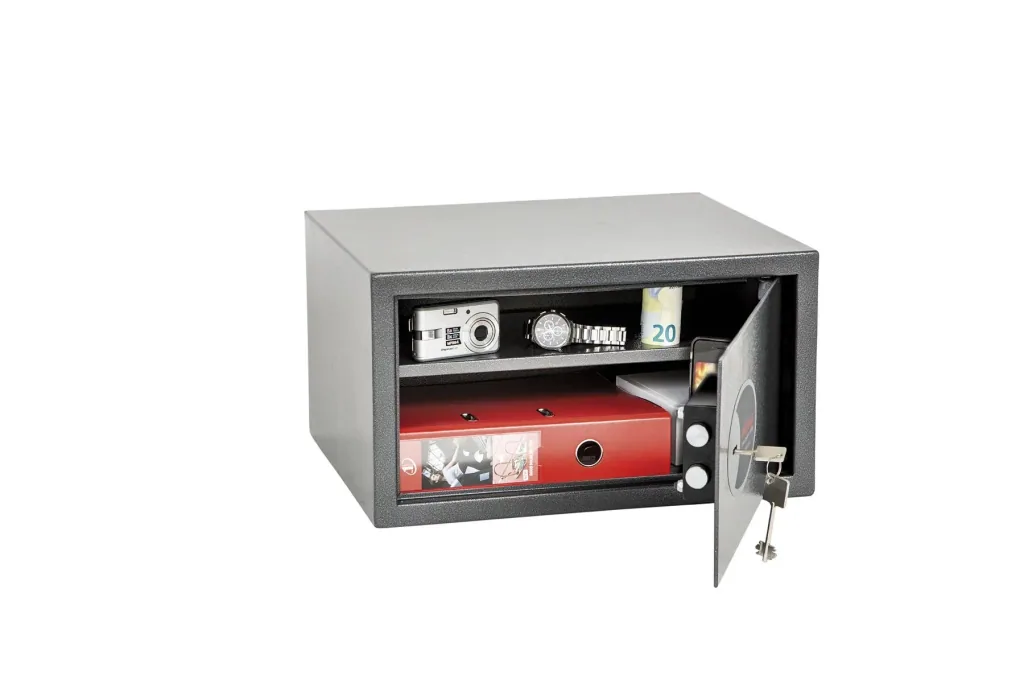 Tresor Vela Home & Office mit Schlüsselschloss Außenmaße 250 x 450 x 365 mm