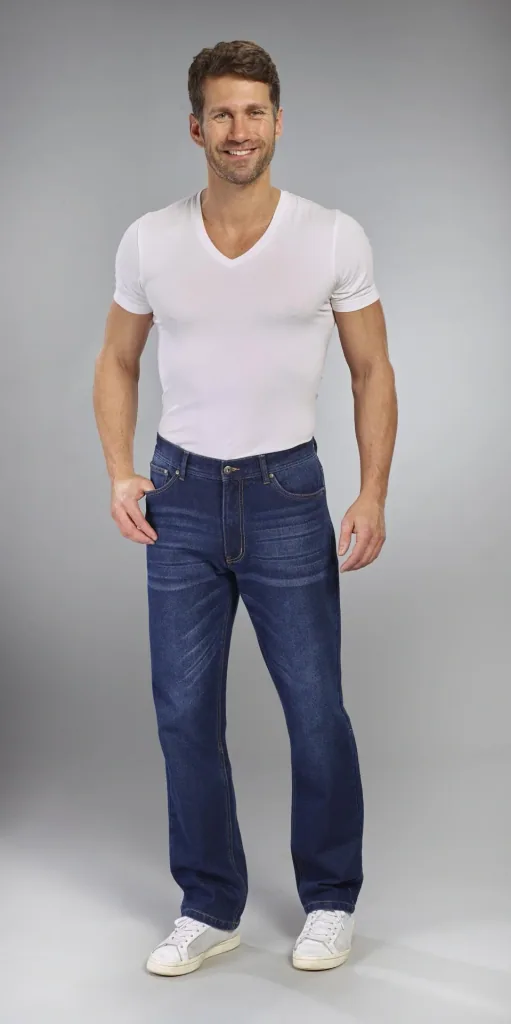 Jeans Loose Fit, Farbe bluestone, Gr.58