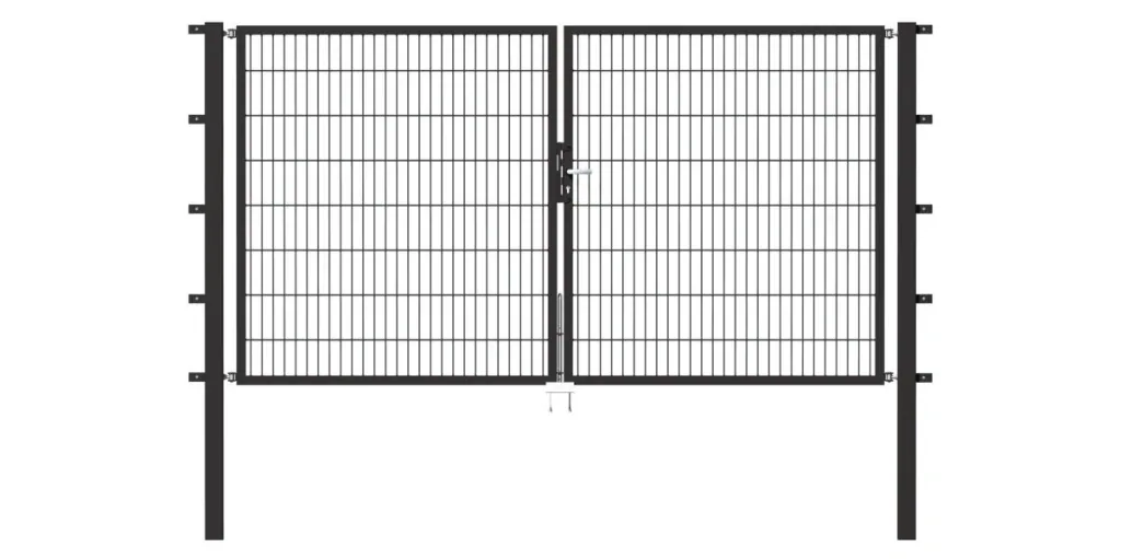 Doppeltor Flexo mit Zubehör, anthrazit, Breite 350 cm, Höhe 80 cm, PF: 80x80 cm