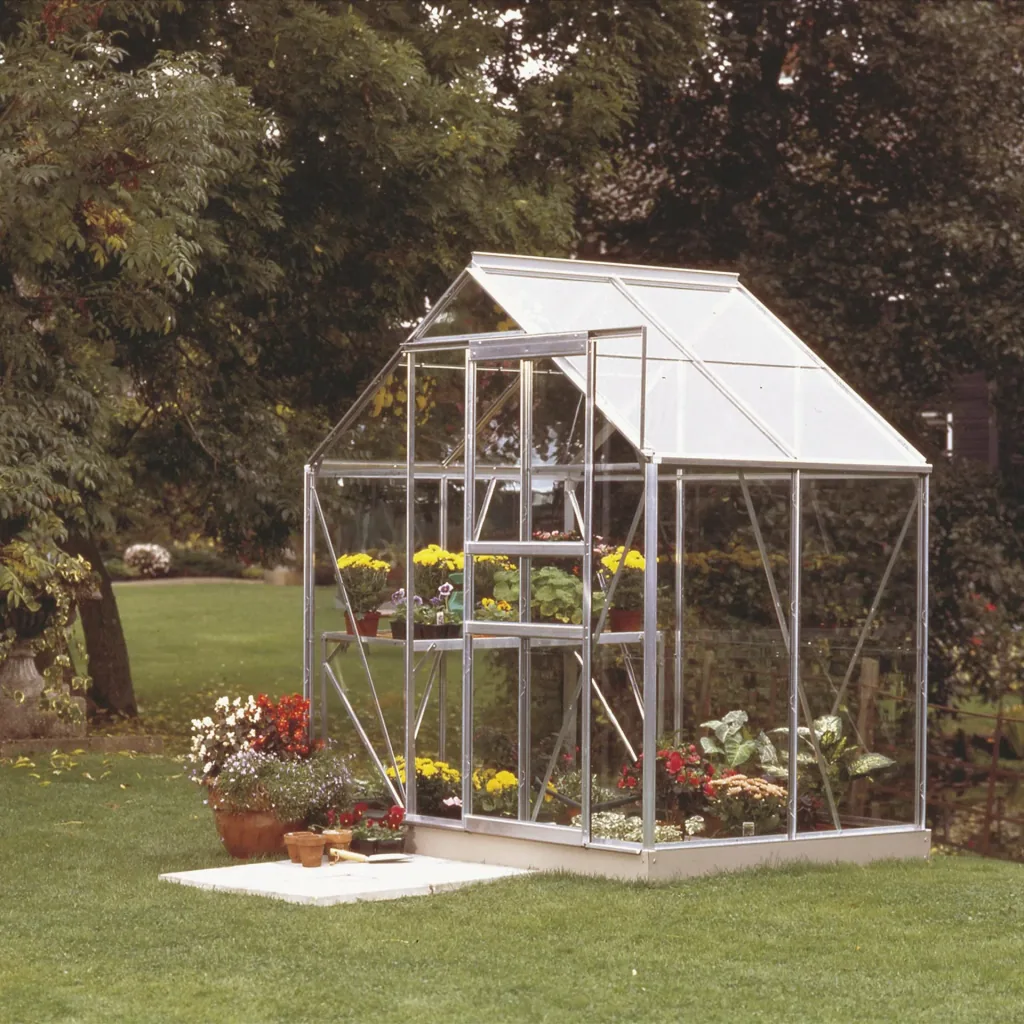 Gewächshaus Venus 2500 ESG 3 mm, Farbe alu