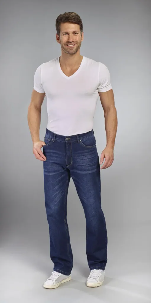 Jeans Loose Fit, Farbe bluestone, Gr.56